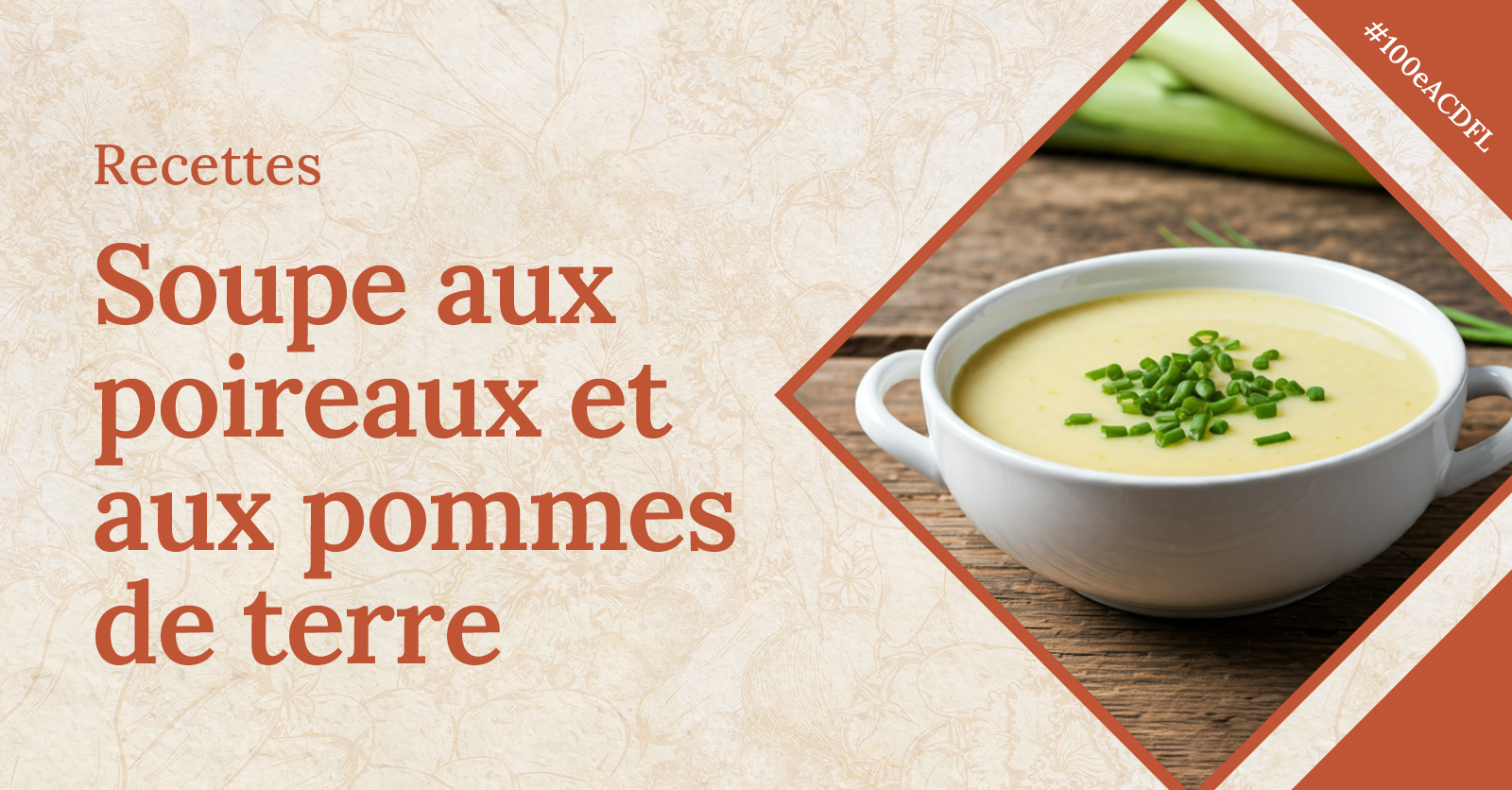 soupe aux poireaux et aux pommes de terre