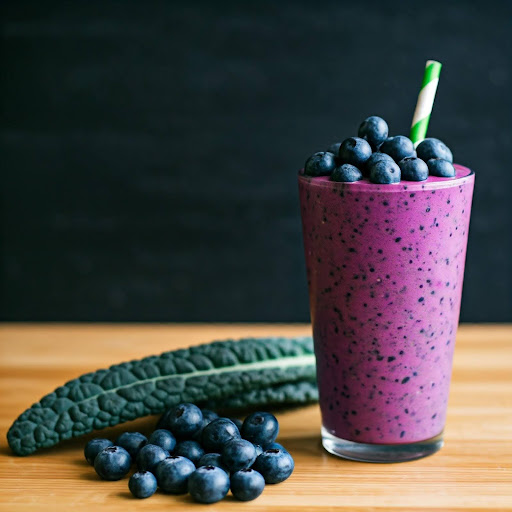 Kale and Blueberry Smoothie